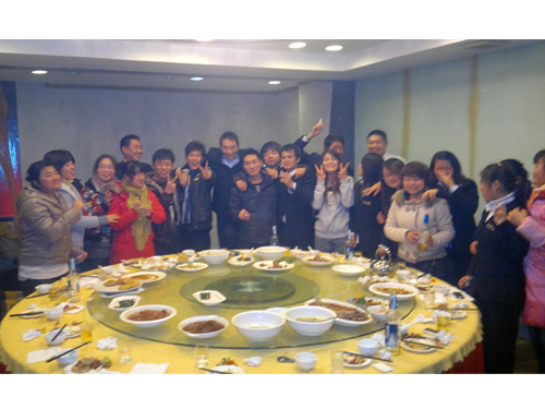 2012年徐州市场部元旦聚餐合影