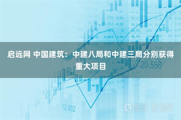 启远网 中国建筑：中建八局和中建三局分别获得重大项目