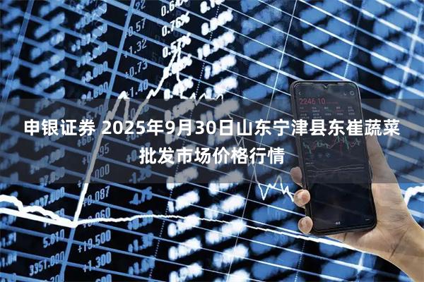 申银证券 2025年9月30日山东宁津县东崔蔬菜批发市场价格行情