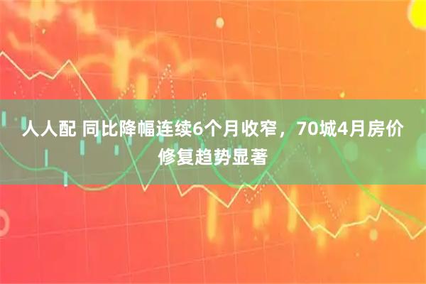 人人配 同比降幅连续6个月收窄，70城4月房价修复趋势显著